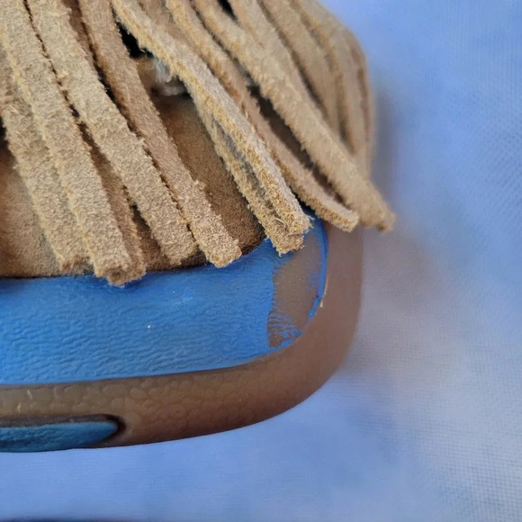 Twisted X Chukka Driving Lace-up Moccasin, Youth Size 3, Western Serape Leather - Picture 7 of 11